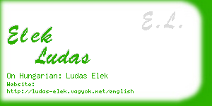 elek ludas business card